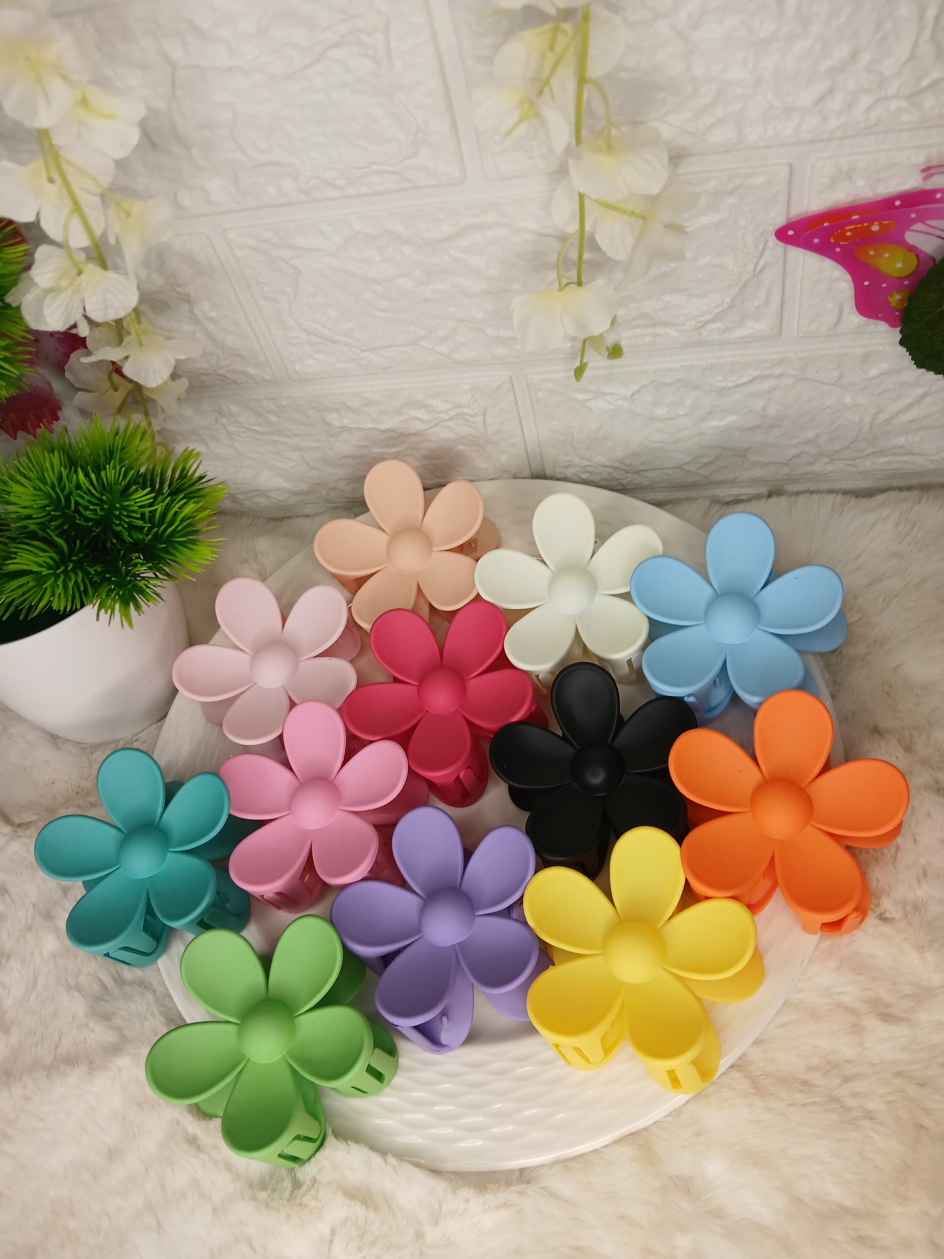 Flower claw clips 